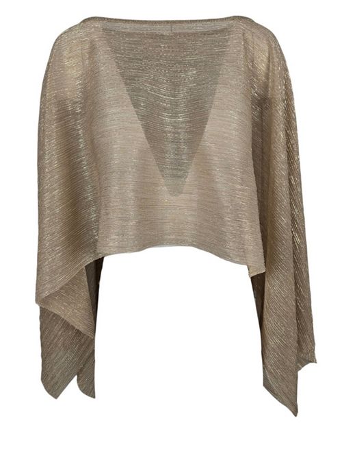women's gold embossed poncho Gaynor Bongard | MARTINAORO